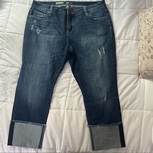 KUT from the Kloth Cameron Cuffed Straight Leg